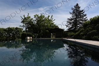 Swimming Pool at a Country House near Château de Lacoste