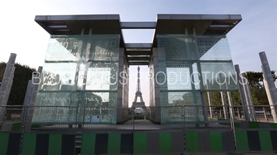 Wall of Peace (Mur pour la Paix) on the Field of Mars (Champ de Mars) in Paris