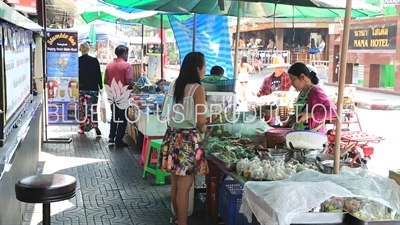 Food Stalls in Nana Area of Bangkok