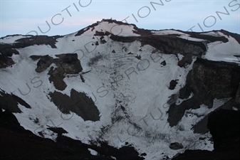 Crater of Mount Fuji