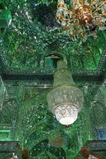 Ceiling of the Shah Cheragh Mosque in Shiraz