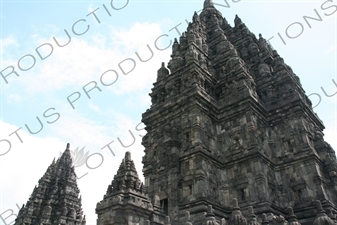 Buildings at Prambanan Temple Compound near Yogyakarta