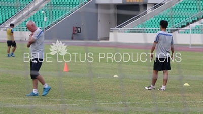 Sven Goran Eriksson at Guangzhou R&F (Rich and Force) Training Ground