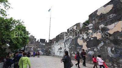 Exterior Wall of Monte Fort (Fortaleza do Monte) in Macau