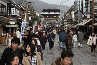 Nakamise Temple Approach of Zenko-ji in Nagano