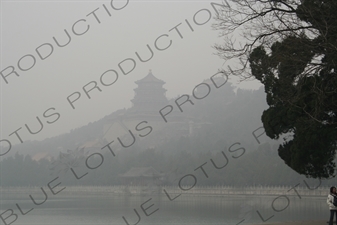 Realm of Multitudinous Fragrance (Zhong Xiang Jie), the Tower of Buddhist Incense (Fo Xiang Ge) and Longevity Hill (Wanshou Shan) in the Summer Palace in Beijing