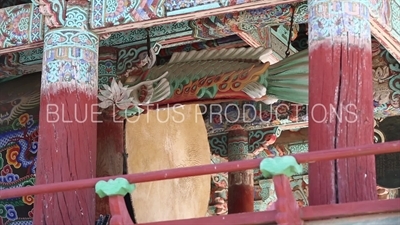 Dragon-Headed Fish Hammer in the Bell Pavilion at Beomeosa Temple in Busan