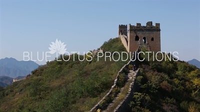 Qilin Tower/Small Arc Roof Building/Tower (Xiaohu Dinglou) and Five Eye/Hole Building/Tower (Wu Yan Lou) on the Jinshanling Section of the Great Wall of China