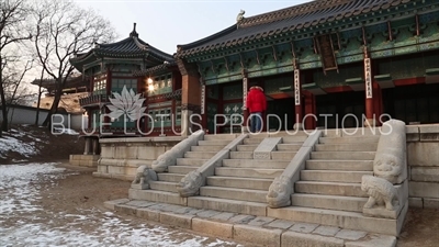 Jibokjae and Paru Pavilion (Parujeong) at Gyeongbok Palace (Gyeongbokgung) in Seoul