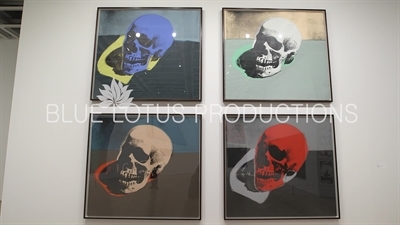 Andy Warhol's 'Skull' on Display in the 'Andy Warhol - From A to B and Back Again' Exhibition at the Whitney in New York City