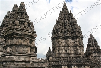 Buildings at Prambanan Temple Compound near Yogyakarta