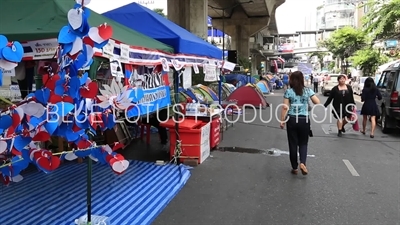 Tents at Ratchaprasong Protest Camp in Bangkok