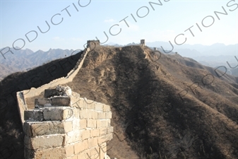 Black Building/Tower (Heilouzi) and the Five Eye/Hole Building/Tower (Wu Yan Lou) on the Jinshanling Section of the Great Wall of China