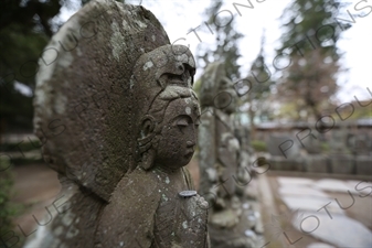 Stone Statues in Engaku-ji in Kamakura