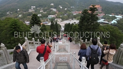 Stairway Leading to the Tian Tan/Big Buddha on Lantau Island