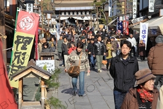 Nakamise Temple Approach of Zenko-ji in Nagano