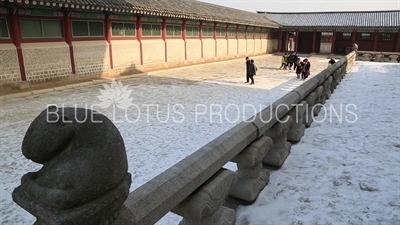 Rear Courtyard of Geunjeong Hall (Geunjeongjeon) at Gyeongbok Palace (Gyeongbokgung) in Seoul