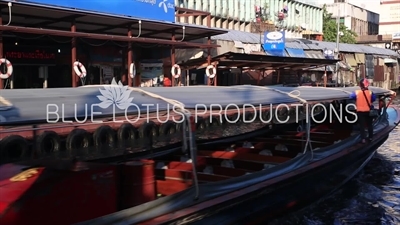 Passenger Barge on a Canal in Bangkok