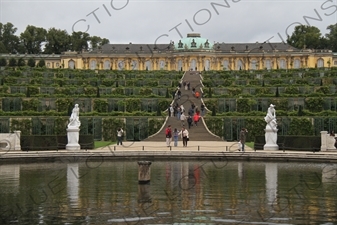 Gardens of Sanssouci Palace in Potsdam near Berlin