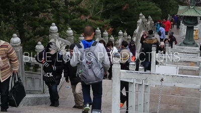 Stairway Leading to the Tian Tan/Big Buddha on Lantau Island