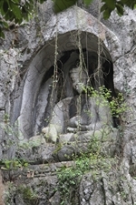 Buddhist Relief Carvings in Feilai Feng/Flying Peak Grottoes (Feilai Feng Shike) near West Lake (Xihu) in Hangzhou