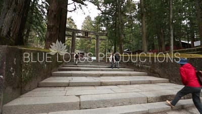 Toshogu Shrine Stone Torii Gate (Ishidorii) in Nikko