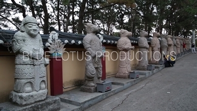 Twelve Zodiac Animal/Figure Statues at Haedong Yonggung Temple (Haedong Yonggungsa) in Busan