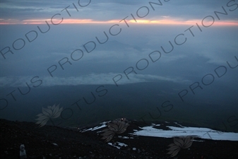 Sunrise at the Summit of Mount Fuji