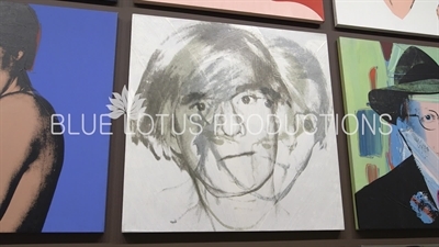 'Self-Portrait' on Display in the 'Andy Warhol - From A to B and Back Again' Exhibition at the Whitney in New York City