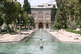 Fountains at the Golestan Palace in Tehran