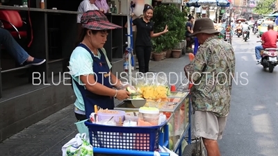 Fruit Seller in Nana Area of Bangkok