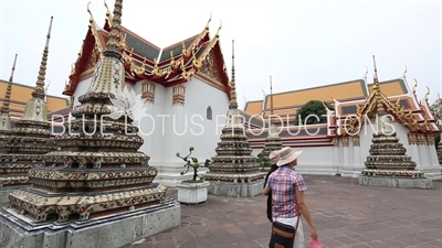 Chedi at Wat Pho (Wat Phra Chetuphon Vimolmangklararm Rajwaramahaviharn) in Bangkok