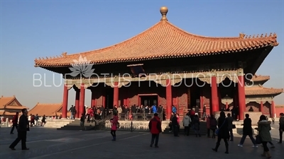 Hall of Middle Harmony (Zhonghe Dian) in the Forbidden City in Beijing
