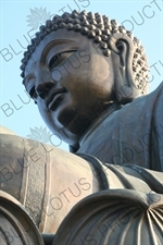 Big Buddha (Tiantan Da Fo) Statue on Lantau in Hong Kong