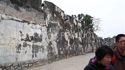 Exterior Wall of Monte Fort (Fortaleza do Monte) in Macau