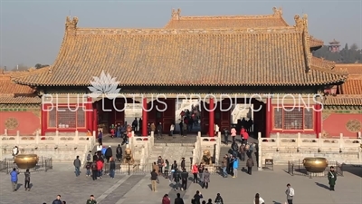 Square of Heavenly Purity (Qianqing Guangchang) and Gate of Heavenly Purity (Qianqing Men) in the Forbidden City in Beijing