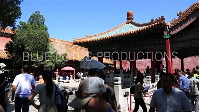 Pavilion of Floating Green (Fubi Ting) in the Forbidden City in Beijing