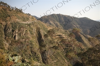 Countryside around the Asmara to Massawa Railway Line