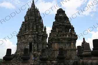 Buildings at Prambanan Temple Compound near Yogyakarta