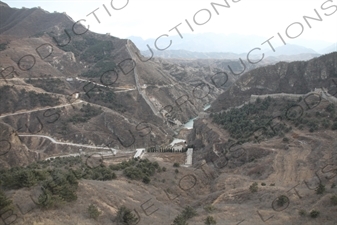 End of the Jinshanling Section of the Great Wall of China and the Beginning of the Simatai Section