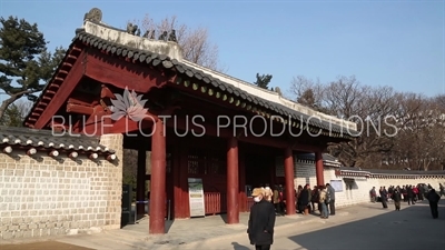 Entry Gate and Ticket Office at Changdeok Palace (Changdeokgung) in Seoul