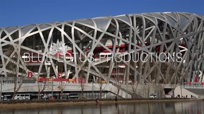 Bird's Nest/National Stadium (Niaochao/Guojia Tiyuchang) in the Olympic Park in Beijing