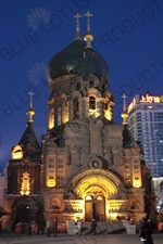 Cathedral of the Holy Wisdom of God/Saint Sophia Cathedral (Sheng Suofeiya Jiaotang) in Harbin