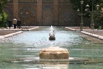 Fountains at the Golestan Palace in Tehran