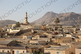 Houses and the Great Mosque in Keren