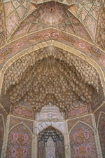 Ceiling of an Arch in the Nasir al-Mulk Mosque in Shiraz