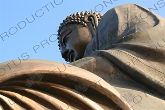 Big Buddha (Tiantan Da Fo) Statue on Lantau in Hong Kong