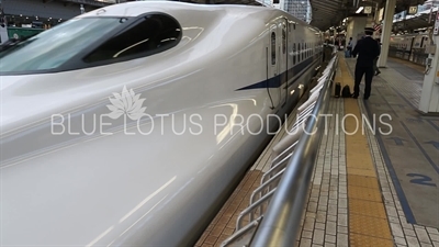 Bullet Train (Shinkansen) Leaving Tokyo Station