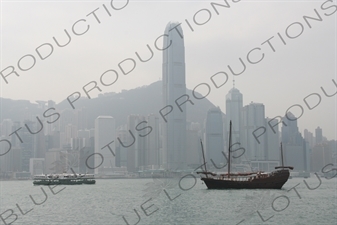 Boats Sailing through Hong Kong Harbour