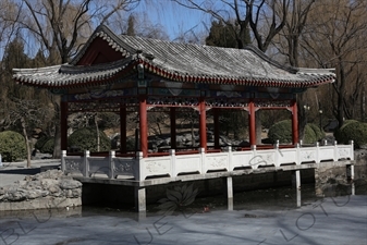 Pavilion in the Southwest Waterscape Area in Ritan Park in Beijing